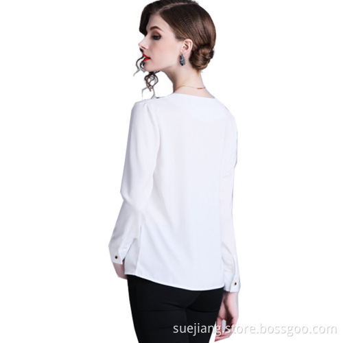 Women Office Loose Striped Blouses/Top